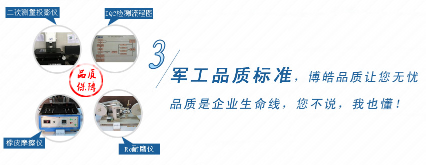 軍工品質(zhì)標(biāo)準(zhǔn)，博皓品質(zhì)讓您無(wú)憂！