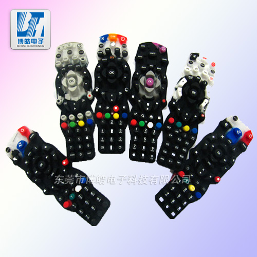 提供電視機彩色遙控器硅膠按鍵來圖來樣定制