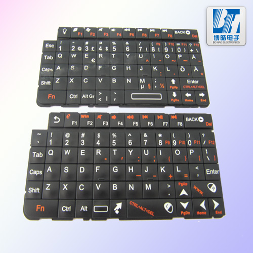 小學(xué)生電子詞典P+R導(dǎo)電膠按鍵有用到噴涂鐳雕工藝